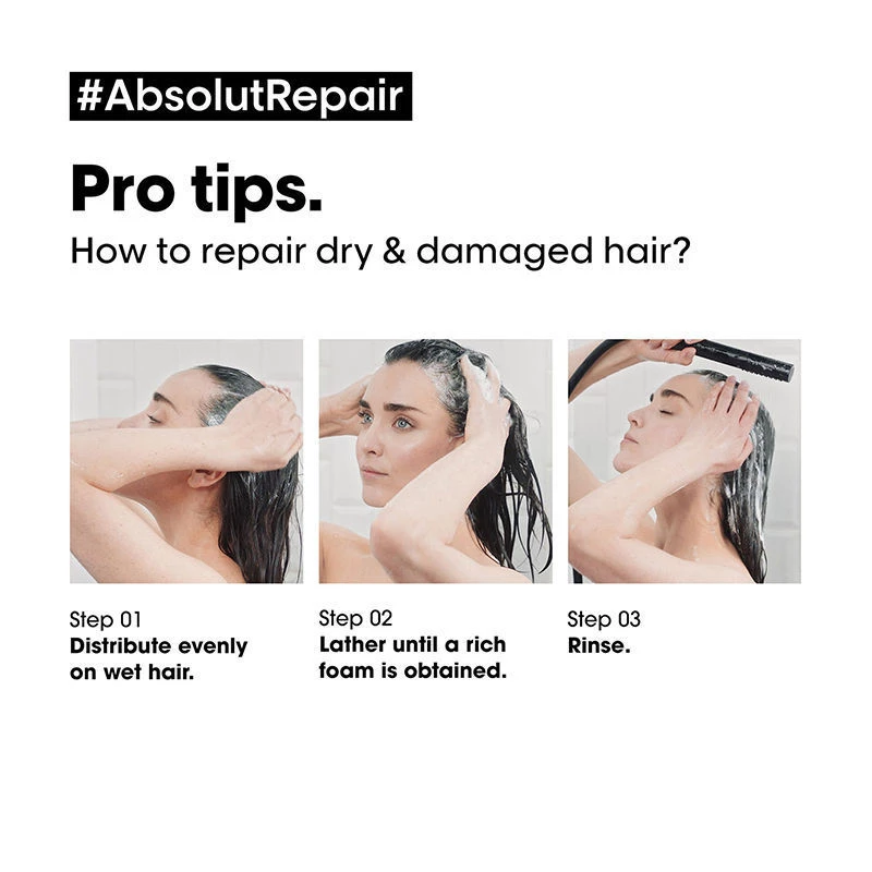 Loreal Professionnel Absolut Repair Shampoo For Dry and Damaged Hair, 300 ml-6.webp